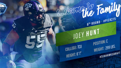 2016 NFL Draft Rd 6 Pk 215  Seattle Seahawks Select C Joey Hunt 