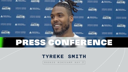 Tyreke Smith Draft Call, The excitement in the room is contagious ‼️ Learn  more about edge rusher Tyreke Smith at shwks.com/draft, By Seattle  Seahawks