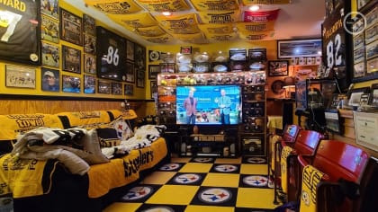 A look inside of Steel-topia, one of the best Steelers fan caves you'll  see