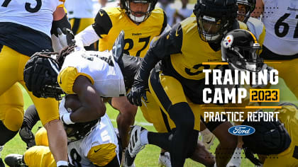 Pittsburgh Steelers tight end Connor Heyward (83) performs drills during an  NFL football practice at rookie minicamp, Friday, May 13, 2022, in  Pittsburgh. (AP Photo/Keith Srakocic Stock Photo - Alamy