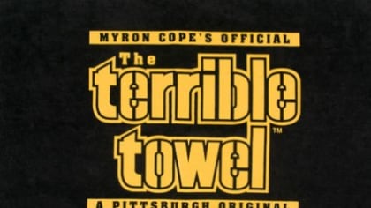 Pittsburgh Steelers Breast Cancer Awareness Terrible Towel Official Myron  Cope for sale online