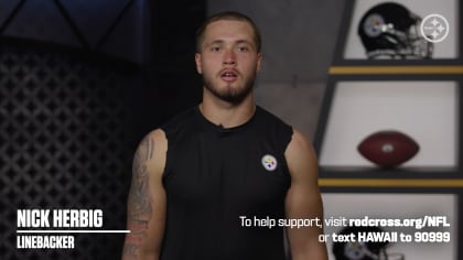 Steelers wear pregame shirts in support of cancer survivors