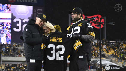 FRANCO HARRIS SIGNED STEELERS JERSEY, goldgala