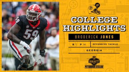 Steelers trade up, draft Georgia tackle Broderick Jones