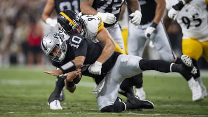 Pickett throws 2 TDs, as Steelers hold on to beat Raiders 23-18