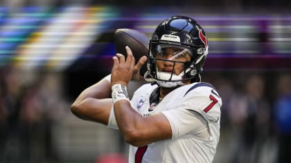 In Sunday's home win over Pittsburgh, rookie QB C.J. Stroud threw for more  than 300 yards, helped guide the Texans offense to 451 yards and stayed  interception-free in 2023.