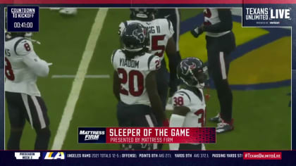 Sleepers of the Game  Texans vs. Saints, Game 1