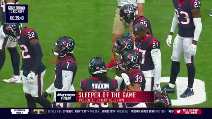 Sleepers of the Game  Texans vs. Saints, Game 1