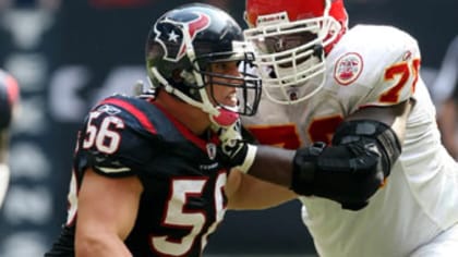 Brian Cushing of Houston Texans practices, 'possibility' he will