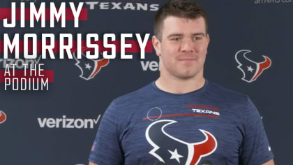 Houston Texans center Jimmy Morrissey (79) looks on during the NFL football  team's training camp at Houston Methodist Training Center, on Wednesday,  July 26, 2023, in Houston. (AP Photo/Maria Lysaker Stock Photo - Alamy