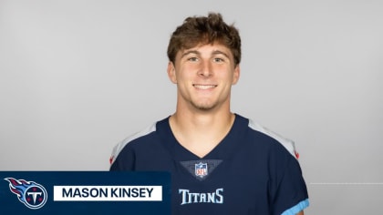 Tennessee Titans wide receiver Mason Kinsey runs up field during the second  half of an NFL football game against the Minnesota Vikings, Saturday, Aug.  19, 2023, in Minneapolis. (AP Photo/Charlie Neibergall Stock