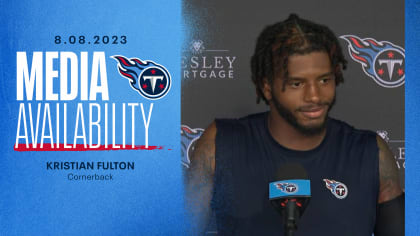 Tennessee Titans cornerback Kristian Fulton reads Houston Texans  quarterback Davis Mills' eyes perfectly for INT on Texans' first drive