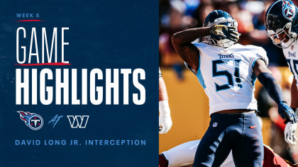 Titans vs. Commanders inactives: Who is not playing in Week 5