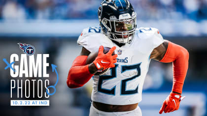 Indianapolis, Indiana, USA. 02nd Oct, 2022. Tennessee Titans running back  Derrick Henry (22) during NFL football game action between the Tennessee  Titans and the Indianapolis Colts at Lucas Oil Stadium in Indianapolis