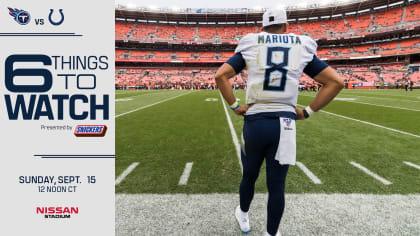 Six Things to Watch for the Titans in Sunday's Game vs the Colts