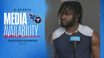 Titans Rookie TE Chigoziem Okonkwo On Physicality & Building Chemistry 