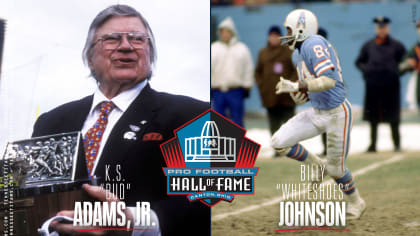 BILLY WHITE SHOES JOHNSON HOUSTON OILERS NFL ALL-TIME TEAM COLOR SIGNED  8x10