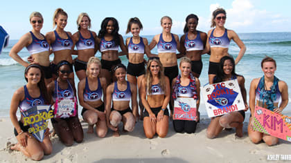 Titans cheerleaders invade the Gulf Coast for beach time, photo shoots and  fundraising 