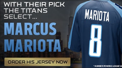 Order Marcus Mariota's Titans Jersey Now!