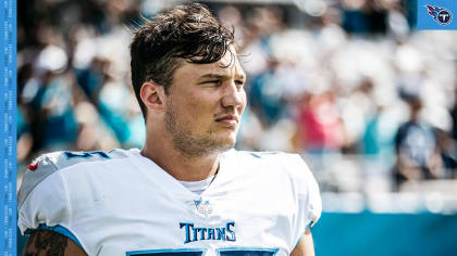 Tennessee Titans offensive tackle Dillon Radunz (75) blocks during