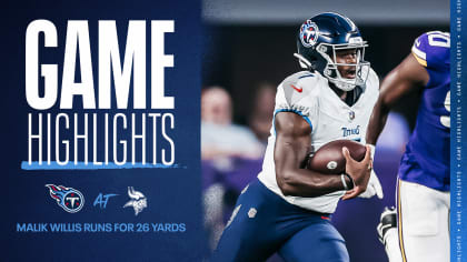 Titans' Malik Willis explodes for 50-yard run