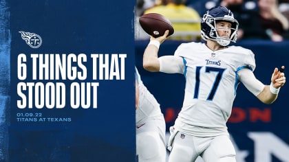 Six Things That Stood Out for the Titans in Sunday's Win Over the