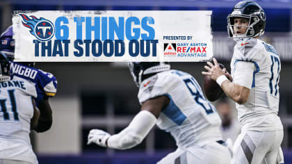 Six Things That Stood Out for the Titans in Saturday Night's Win Over the  Vikings