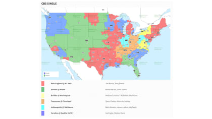 Week 1 NFL Broadcast map. Map on 506sports if interested to see