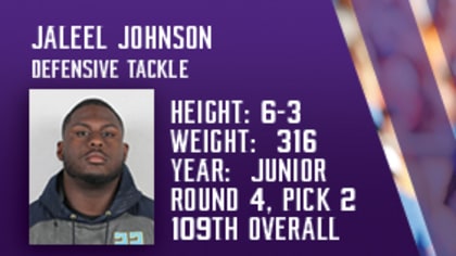 Vikings select Iowa DT Jaleel Johnson in fourth round of draft