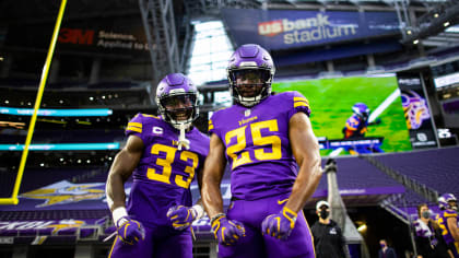 Equipment Staff Prepares Primetime Purple Jerseys for Vikings-Cowboys Game