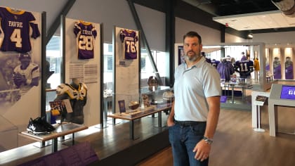 Kevin Williams stopped during Vikings Museum tour for a specific