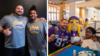 Vikings' Harrison Phillips keeping busy off field with charity