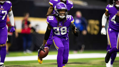 Minnesota Vikings cornerback Harrison Hand in action against the