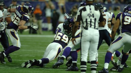 Minnesota Vikings defensive end Jared Allen (69) on the sideline