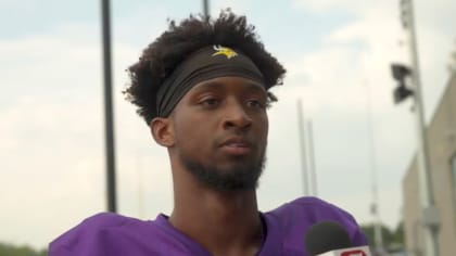 Minnesota Vikings cornerback Akayleb Evans takes part in joint drills with  the San Francisco 49ers at the Vikings NFL football team's practice  facility in Eagan, Minn., Wednesday, Aug. 17, 2022. (AP Photo/Bruce