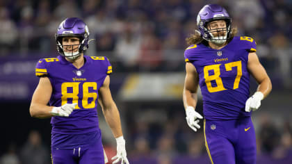 Minnesota Vikings tight end Johnny Mundt (86) in action against