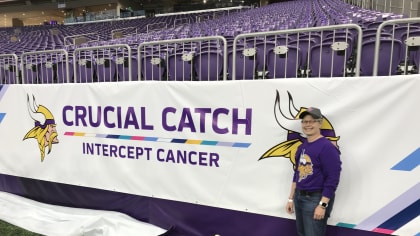 Minnesota Vikings crucial catch intercept cancer your fight is our