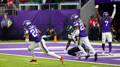 Minnesota Vikings cornerback Camryn Bynum (43) during the second half of an  NFL football game against the Detroit Lions, Sunday, Oct. 10, 2021 in  Minneapolis. Minnesota won 19-17. (AP Photo/Stacy Bengs Stock Photo - Alamy