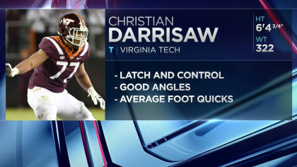 NFL Media's Bucky Brooks says Chicago Bears will take Virginia Tech  offensive lineman Christian Darrisaw in first round