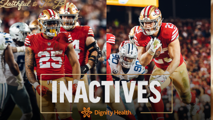 NFL Inactives Tonight: Giants at 49ers Injury Report and Starting Lineups  Including Updates on Brandon Aiyuk