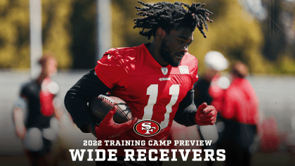 49ers receiver Brandon Aiyuk is emerging as a star in training