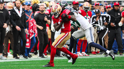 Watch: 49ers WR Jauan Jennings hauls in tipped pass for TD vs. Saints