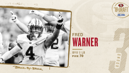 The 49ers Select LB Fred Warner No. 70 in the 2018 NFL Draft 
