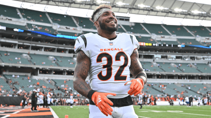 Cincinnati Bengals defensive end Jeff Gunter (93) works during the first  half of an NFL preseason football game against the Atlanta Falcons, Friday,  Aug. 18, 2023, in Atlanta. The Cincinnati Bengals and