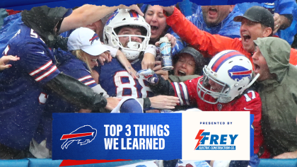 Top 3 things we learned about the Bills