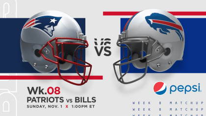 Week 8 Patriots vs Bills: How to watch, game time, TV schedule