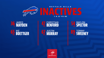 Buffalo Bills inactives: LeSean McCoy out against the Vikings