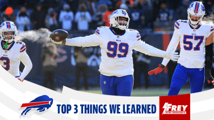 Top 3 things we learned from Bills vs. Bears