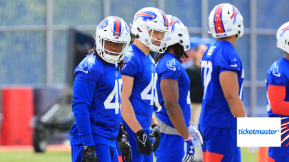 Buffalo Bills tight end Joel Wilson (48) walks off the field