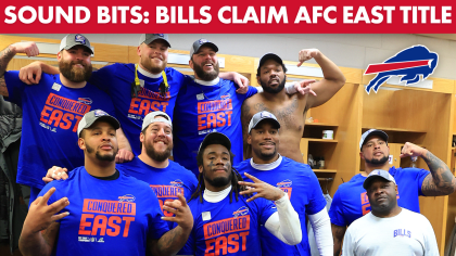 NFL - The Buffalo Bills are AFC East champs for the third straight